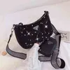 Sac à main trois en un petit sac femme nouvelle écharpe de poitrine Rhinest Épaule Messenger aisselle OutletMPLZ