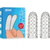 Conjunto de dedos Vibrador Dildo G Massagem Spot Clit
