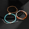 2022 Minimalist Rope Chain Bracelets Set on Hand Men Homme Female Braided Adjustable Size Shell Bangles Friendship Accessories