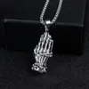 Anhänger Halsketten Religion Titanstahl Kette Halskette Buddhistische Gesten Lange Persönlichkeit Stahl Schmuck ZubehörAnhänger