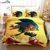 Set copripiumino Sonic del fumetto 3D Set biancheria da letto federa Set bambini Baby Bambini Principessa Regalo Ragazze Biancheria da letto singola Queen King Size