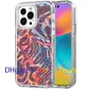 För iPhone 14 Telefonfodral Luxury Glitter Shiny Bling Sparkle Cover Three Layers Heavy Duty Protective Case