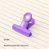 Pink Female Round Tails Clip Retro Metal Long Tail Clip Student Test Paper Information Bill Storage Supplies