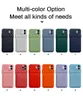 Liquid Silicone Telefonfodral f￶r iPhone 14 13 12 11 Pro Max XR XS X 8 7 6 Plus Samsung S21 Ultra Note 20 A32 A42 A52 A72 5G Card Slot Holder Soft TPU iPhone Case