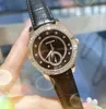 최저 가격 여성 다이아몬드 링 시계 37mm 쿼츠 운동 여성 시간 시계 가죽 밴드 하덱스 유리 손목 시계와 함께 시계