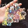 Transparant Cut Rabbit Keychain Dream Crystal Doll Pendant Car Pendant Small Gifts Groothandel