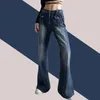 Dżinsy o niskiej talii kobiety vintage urocze eleganckie proste spodnie szerokie nogi Jwans Woman Streetwear Harajuku Grunge Ubrania Spodnie 220624