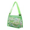 Children Beach Shell Bags for Seashell Toys Collection Mesh Handbag Storage Bag Cartton Dinosaur Starfish Printed Zipper Pouch Cute Tote Compact