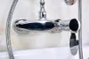 Ensembles de douche de salle de bain Robinet mitigeur de bain en chrome poli avec ensemble de tête à main fixé au mur Kna258Bathroom