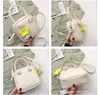 Meisjes Stereo Bloem Handtassen Mode Kids 3D Hanger Patchwork Kleur PU Lederen Crossbody Square Bag Kinderen Eén schoudertassen F1109