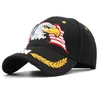 Baseball cap Schattige dierenboerderij Snapback Vishoed voor mannen Vrouwen Patriotisch borduurwerk American Eagle Flag USA Sun