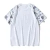 Camiseta de manga corta con estampado de dibujos animados de estrellas luminosas de la marca Co de marca de moda de verano