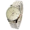 Wristwatches PABLO RAEZ 100% Stainless Steel Man Wristwatch Luxury Fashion Clock With Date Butterfly Lock Calendar Quartz Movement Watch Hec