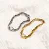 Bracciale a catena in acciaio inossidabile da 6 mm in colore oro argento con gioielli di moda hip hop per uomo con zirconi ghiacciati