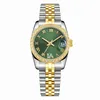 31mm Top Watch Automatic Mechanical Mens Ladies Diamond Bezel rostfritt stål Vattentät lysande vakt