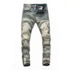 Jeans da uomo di alta qualità in difficoltà strappato pantaloni motociclisti slim fit moto Denim Pant Designer Designer Jeans Dimensione 28-40