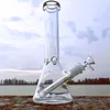 10 Zoll große Glas Bongs Becher Bong 9mm 7 mm Dicke Glaswand Super schweres Wasserleitungen mit 14,4 mm männlicher Gelenkglasschale