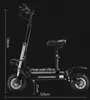 Adult Electric Off-Road Scooter with Seat Fast Ship from Local Warehouses in Europe and America