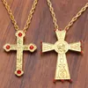 Pendant Necklaces 2022 Cross Pendants Orthodox Church Necklace Religious Jesus Hiphop Franco Pendent Chain Vintage Jewelry Gift For Men