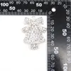 30 pezzi / lotto pendenti personalizzati con strass di cristallo trasparente con campanelle di Natale per regalo / decorazione di Natale