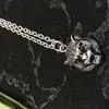 Multistyle Vintage lettre pendentif collier femmes hommes crâne fantôme tête de tigre chaîne collier de haute qualité bijoux 293D