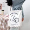 Sac pour femmes Shopper Anime Sacs à main réglable Zipper Print Harajuku Kawaii Toile esthétique Grande capacité Sacs fourre-tout épaule CX220325