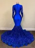 Mermaid Blue 2022 Królewskie sukienki na bal