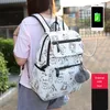 OKKID Schultaschen für Mädchen, weiblich, Laptop-Rucksack, USB-Rucksack, Kinderrucksäcke, süße Katze, Schulrucksack für Mädchen, Taschenpackung 220425