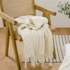 Регина Ченль вязаные одеяла Скандинн Стиль Лав Сердце Твист, Окраивание Дизайн мягкий теплое густое одеяло для дивана кровати 220523