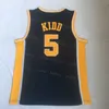 NCAA College California Golden Bears Basketball 5 Jason Kidd Jersey 유니폼 스포츠 팬을위한 모든 스티치 통기성 면화 팀 컬러 Navy Blue University