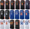 Screen Print Men Youth Association Basketball Julius Randle Jersey 30 RJ Barrett 9 Derrick Rose 4 Evan Fournier 13 Mitchell Robinson 23 Immanuel Quickley 5 Earned