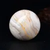 Indonésie Agate Sphère Gemone Balle de pierre guérisse Sphère cristalline Crystal Méditation Méditation Boule libre