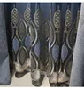 Gardin draperar lyxiga avancerade ihåliga broderier grå enkel modern europeisk stil hög skuggning gardiner för levande matsal bedr