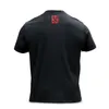 Męskie bawełniane koszulce Oneck Printing krótkie rękawy Sport Szybki suchy slim fit koszulka kulturystyka fitness