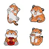 New zodiac animal alloy Brooch cartoon cute lucky tiger SHAPE ENAMEL BADGE