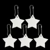 Nyckelringar Barnsäkerhetsreflektor Key Ring Star Ultra Reflective Gear Keychain för klädpåsar Ryggsäckar Barnkolor med rullstolar