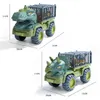 Enfants Dinosaur Transport Car jouet surdimensionné inertiel Truck Tire Back Vehicle With Gift for Kids Boy 220507
