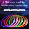 LED pet supplies luminous dog collars USB charging collar anti-lost cat accessories