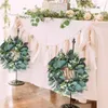Cyuan Eucalyptus Wrinalh Flowers Gifts DIY Christmas Criativo Garland artificial pendurado Pingente Decoração de Casamento Party 220512