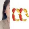Örhängen designer för kvinnor c form stud hoop örhänge lyx hög kvalitet charming smycken koreansk mode indisk öron julklapp kvinnlig smycken kvinnors acessory