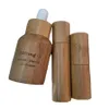 30 ml 50ml de bambu shell vazio Recarregável Óleo de bambu essencial garrafa de gotas de bambu com pipetas jarra de garrafa cosmética 50pc32146561595