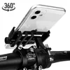 Metal Motorcycle Bike Phone Holder Aluminum Alloy Anti-slip Bracket GPS Clip Universal Bicycle Phone Stand for all Smartphones