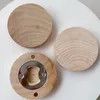 Custom Wholesale Magnet Round Wood Bottle Opener ktichen use good popular machine tiktok hot in amazon openers