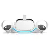 USB Magnetisk laddare Dockhållarstation för Oculus Quest 2 VR Headset Snabbladdningsställ Set 2 Tillbehör 220509
