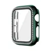 Diamond kast voor Apple Watch 45mm 44 mm 42 mm 41 mm 40 mm 38 mm Serie 7 6 5 4 Wit Screen Protector