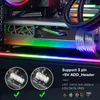 Streifen 2 Stück 50 cm LED-Neonlicht-Kits für PC MSI Aura SYNC AORUS ASUS auf Computer-Motherboard WS2812B 60 LEDs Streifen DC5V DC12VLED