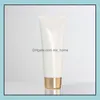 Packing Bottles Office School Business Industrial 100G White Plastic Cream Lotion Hose Bottle Facial Cleaner Dhvz7