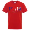 Men's T Shirts Cotton Short Sleeve T-Shirt For Men Fashion American 3D Print Flag Tee Top Summer Oversized Clothing246G