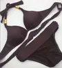 Frauen Drei-Punkt-Badeanzug Mode Sommer zweiteilige Bikini-Anzüge Set mit Buchstaben Sexy Strand-Badeanzug-Badebekleidungs-Kleidung hochwertig