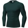 Men's T-Shirts 2022 Cody Lundin Solid Color Patch Detail Long Sleeve T-Shirt Men Spring Winter Casual Tops Pullovers Fashion Exercise